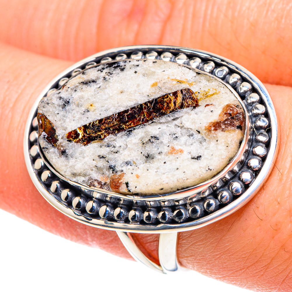 Astrophyllite Rings handcrafted by Anasilvercos - RING92088