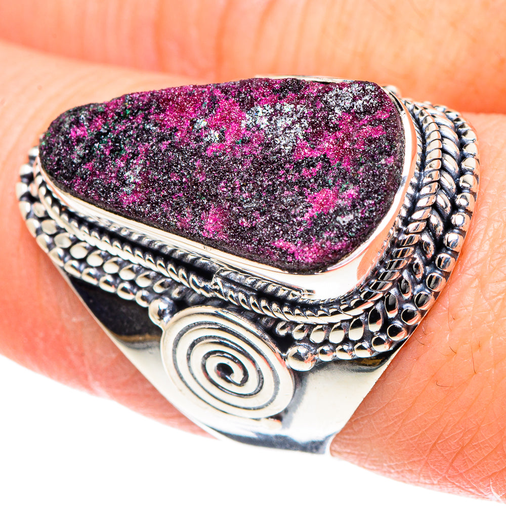 Ruby Fuchsite Rings handcrafted by Anasilvercos - RING92089