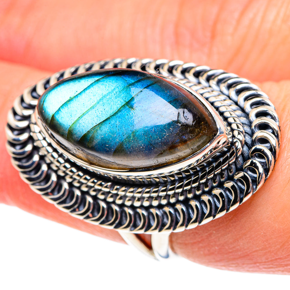 Labradorite Rings handcrafted by Anasilvercos - RING92099