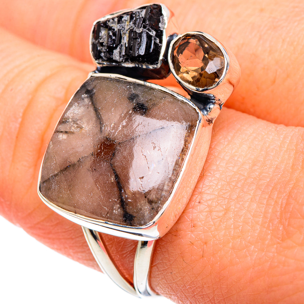 Chiastolite Rings handcrafted by Anasilvercos - RING92129