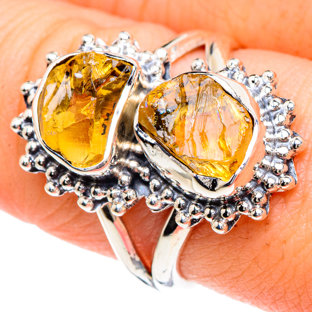 Citrine Rings handcrafted by Anasilvercos - RING92131