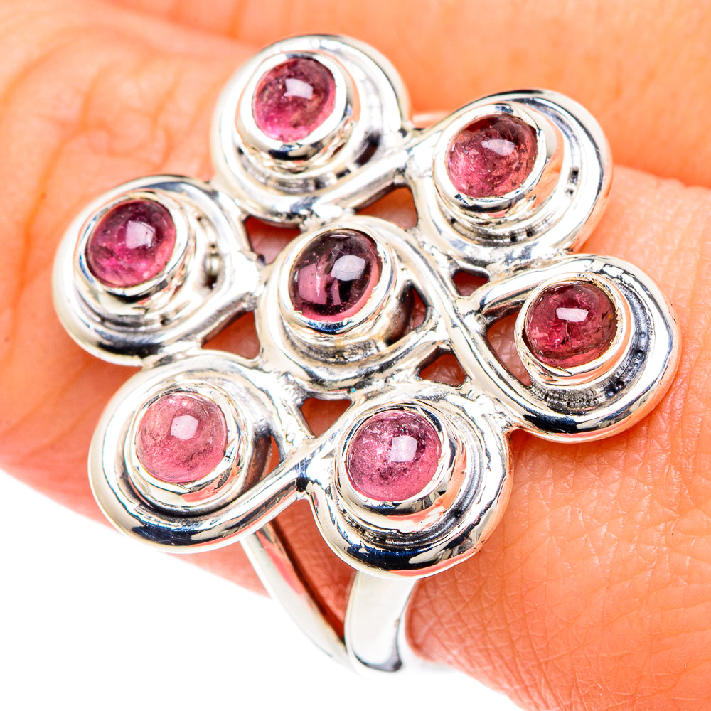 Pink Tourmaline Rings handcrafted by Anasilvercos - RING92134
