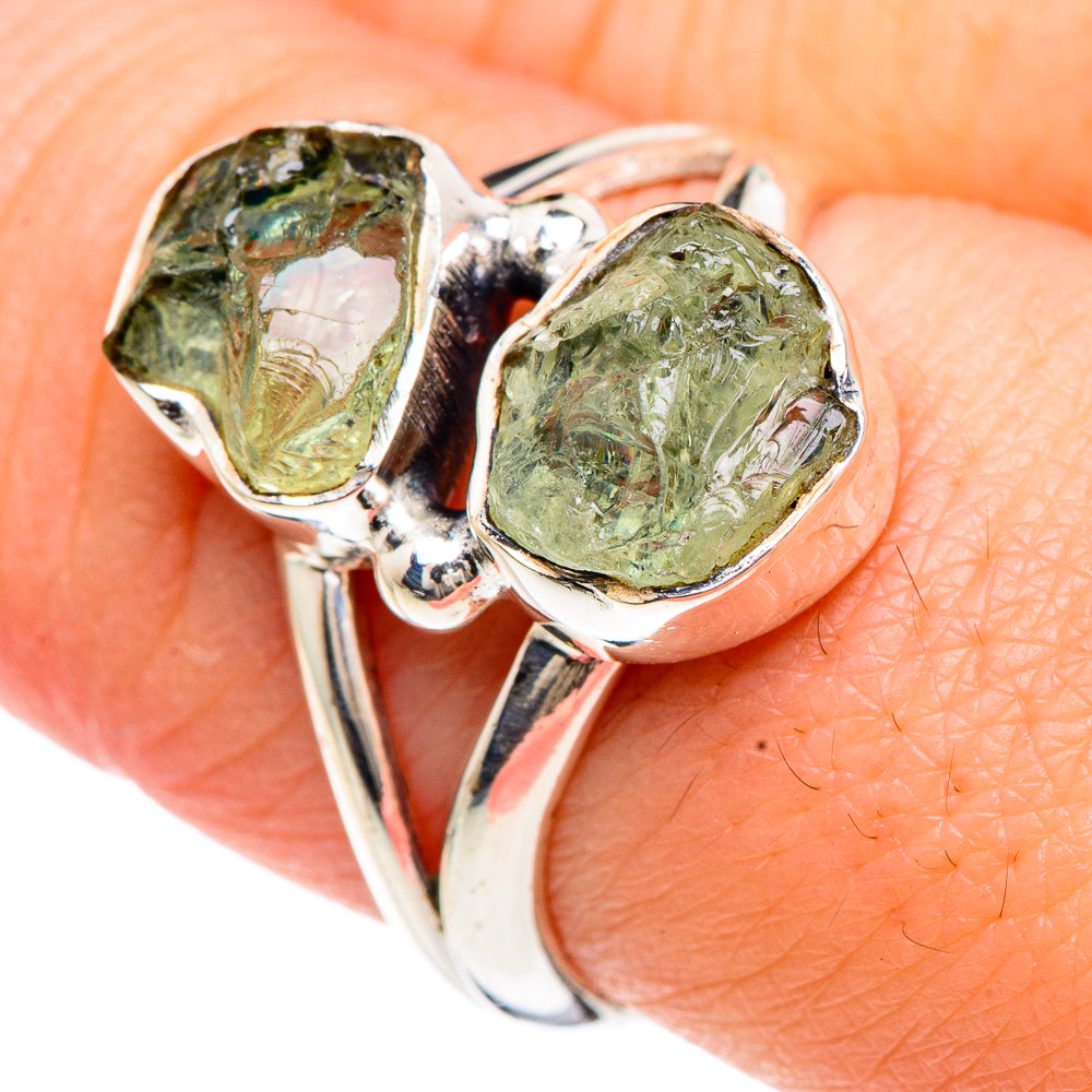 Green Amethyst Rings handcrafted by Anasilvercos - RING92178
