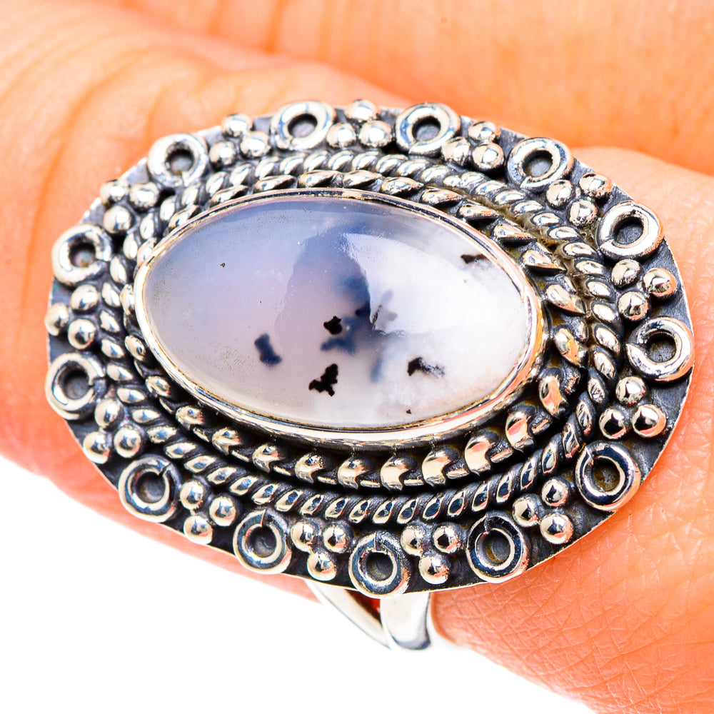 Dendritic Opal Rings handcrafted by Anasilvercos - RING92191