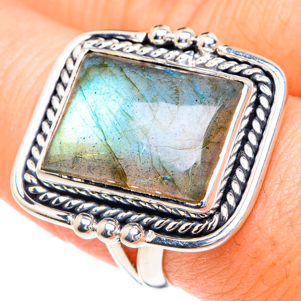 Labradorite Rings handcrafted by Anasilvercos - RING92195