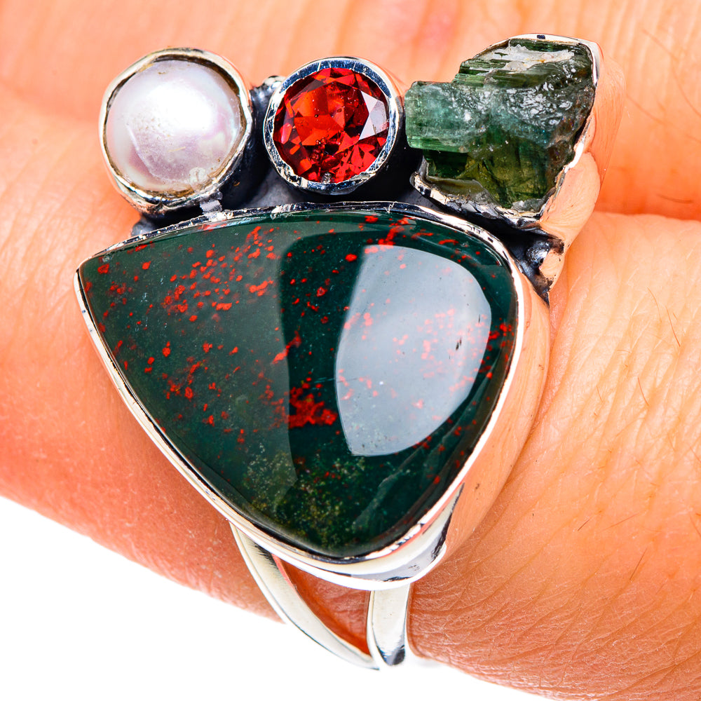 Bloodstone Rings handcrafted by Anasilvercos - RING92198