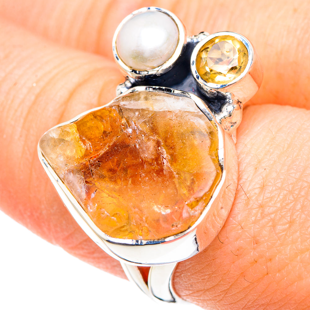 Citrine Rings handcrafted by Anasilvercos - RING92204
