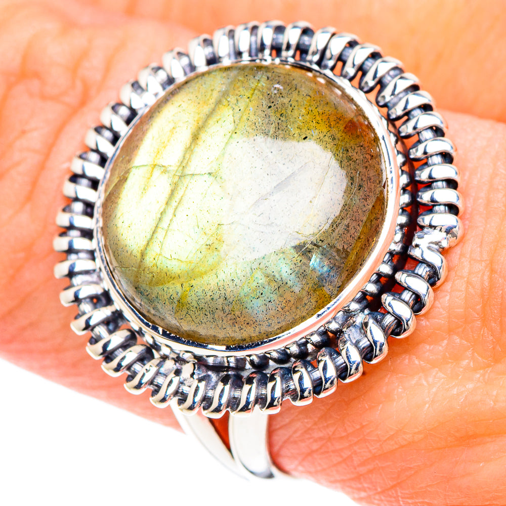 Labradorite Rings handcrafted by Anasilvercos - RING92218