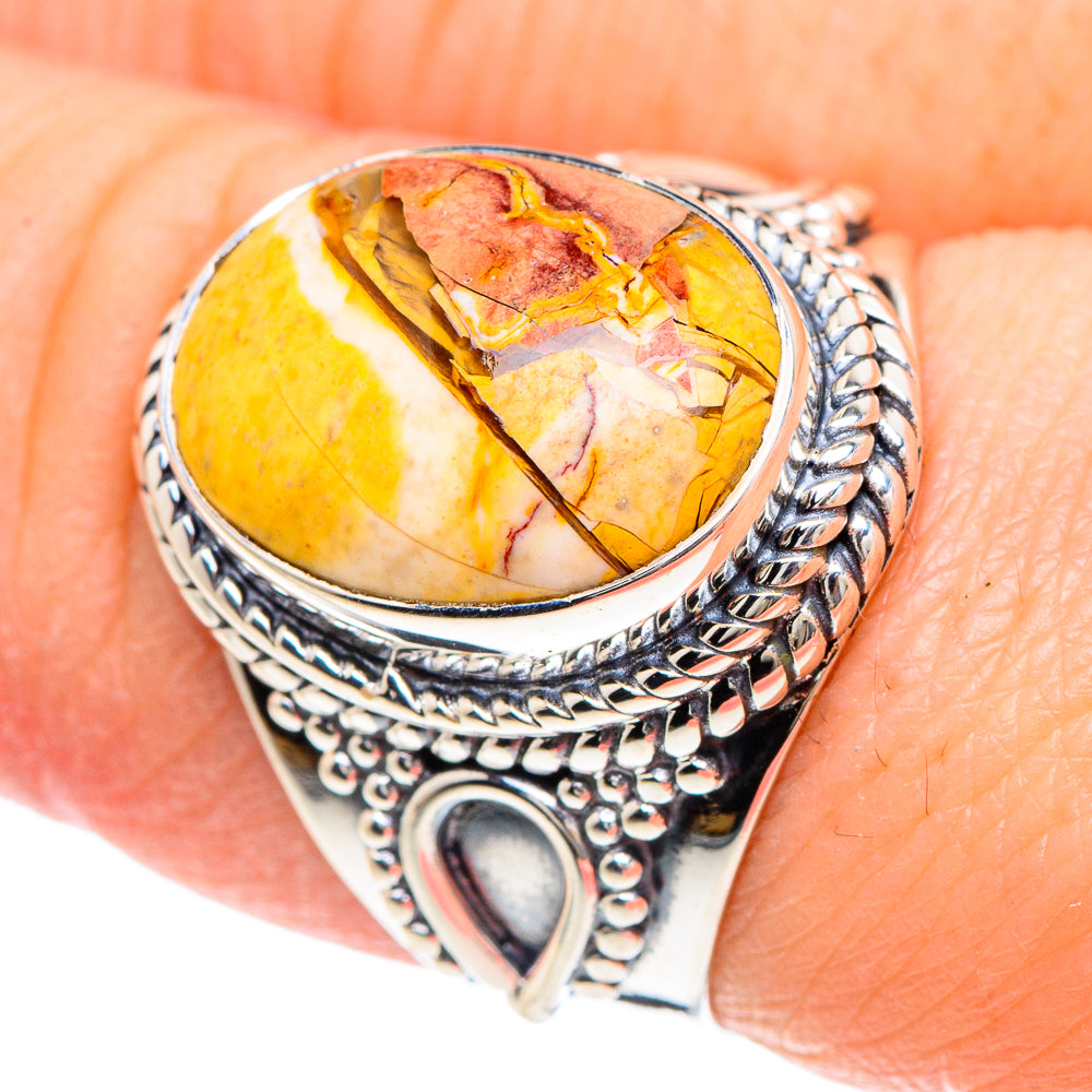 Brecciated Mookaite Rings handcrafted by Anasilvercos - RING92243