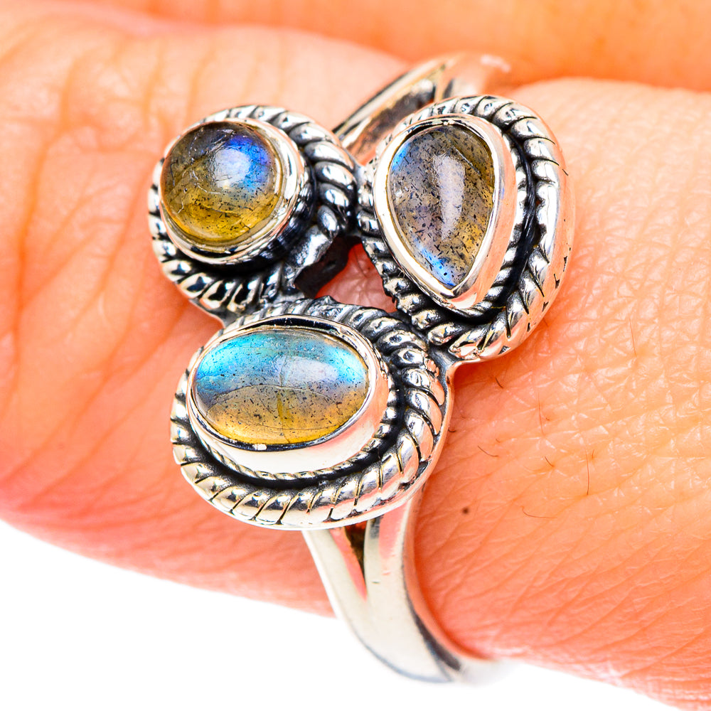 Labradorite Rings handcrafted by Anasilvercos - RING92263