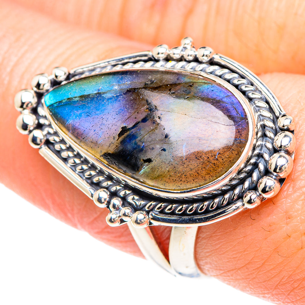 Labradorite Rings handcrafted by Anasilvercos - RING92264
