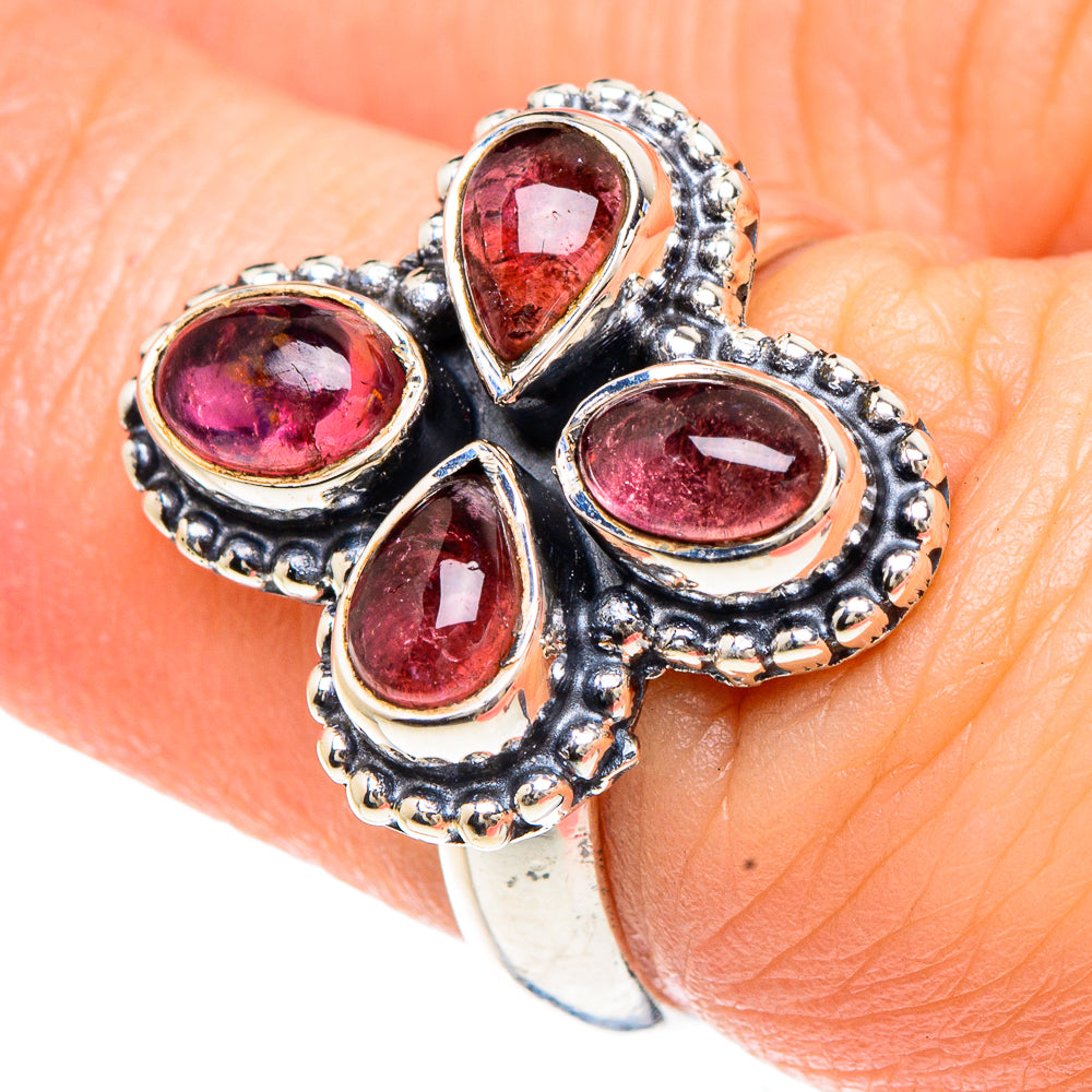 Pink Tourmaline Rings handcrafted by Anasilvercos - RING92268