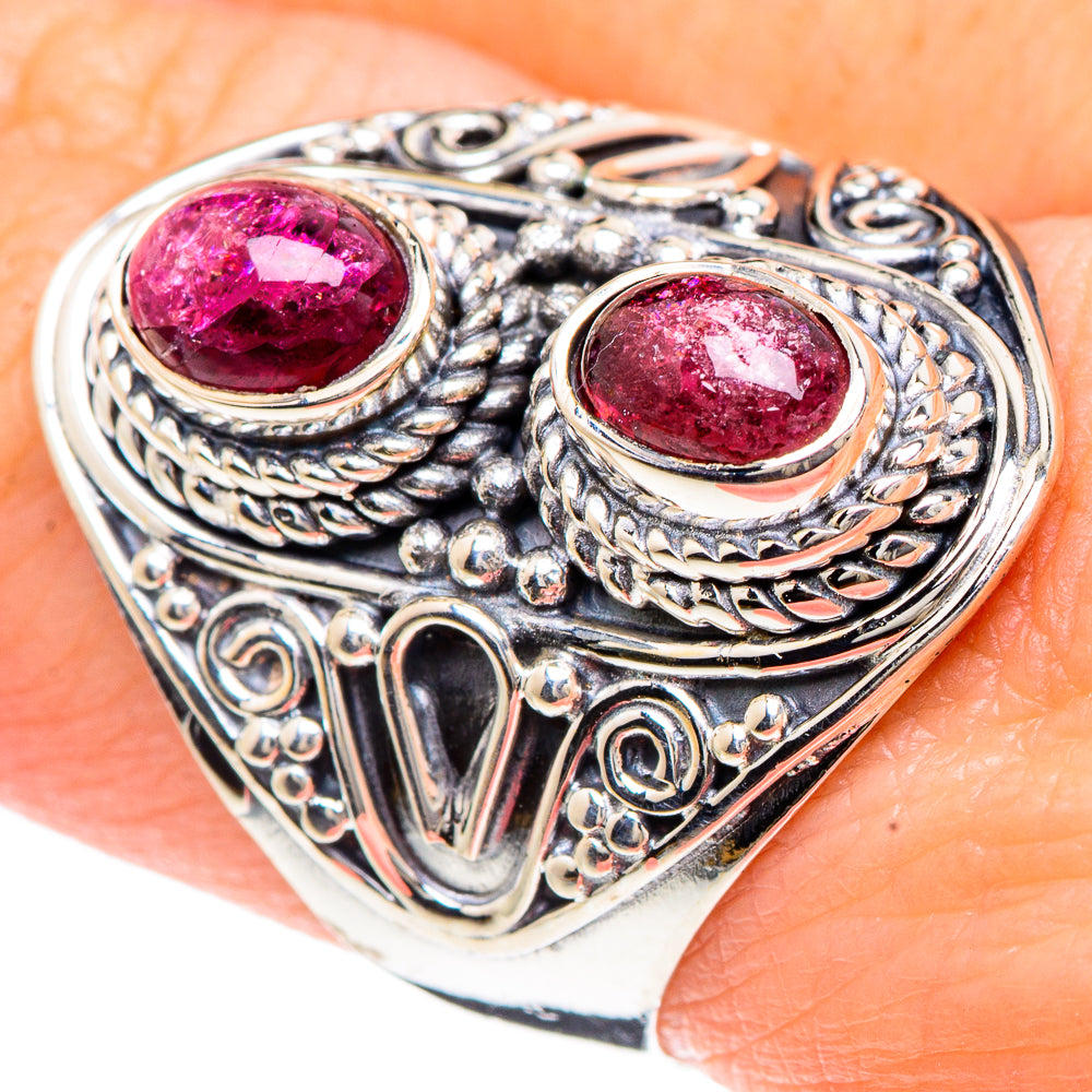 Pink Tourmaline Rings handcrafted by Anasilvercos - RING92271
