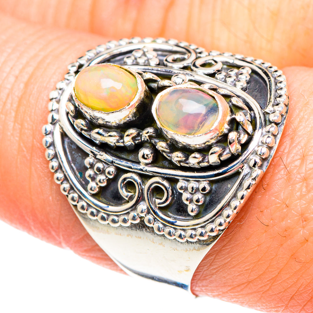 Ethiopian Opal Rings handcrafted by Anasilvercos - RING92275