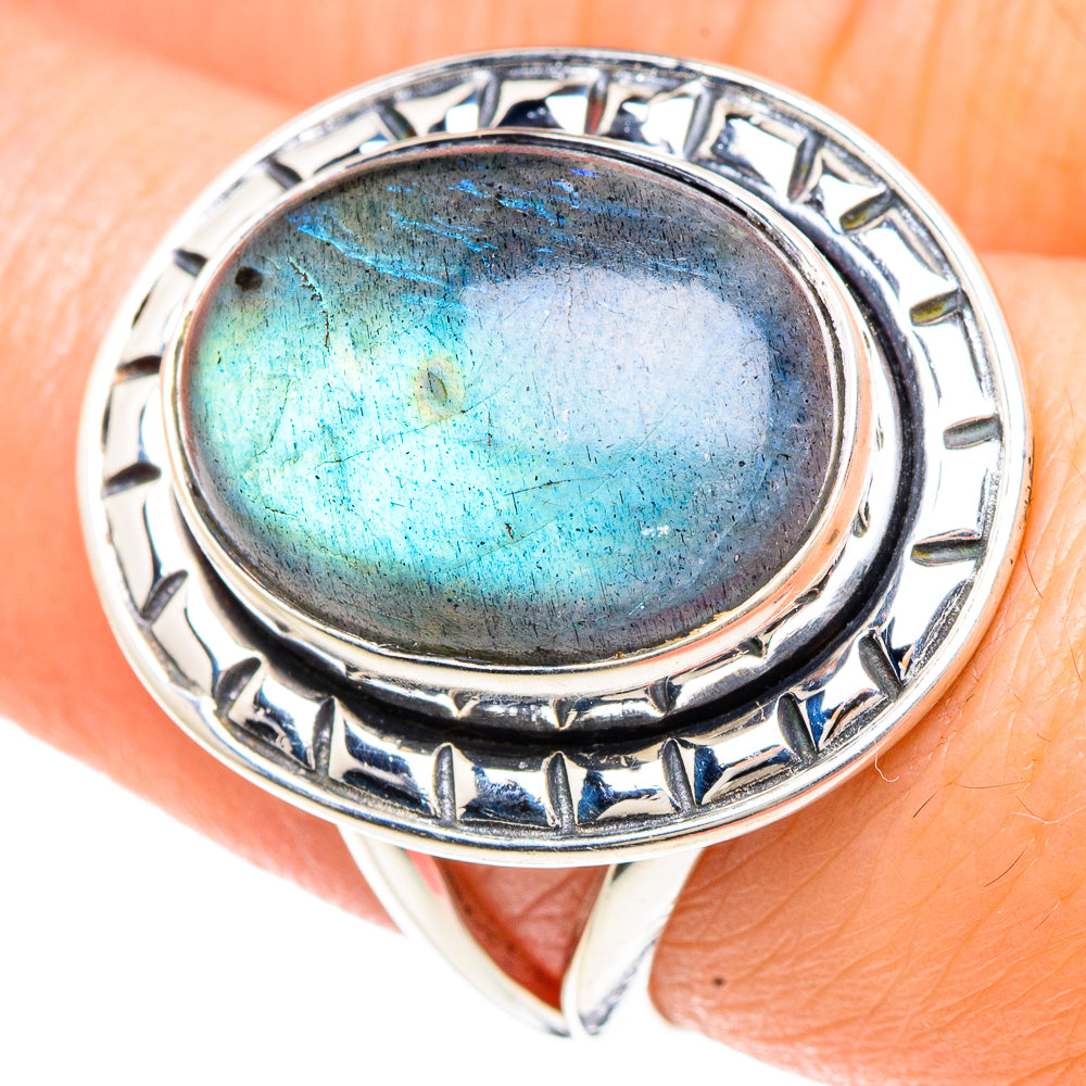 Labradorite Rings handcrafted by Anasilvercos - RING92281