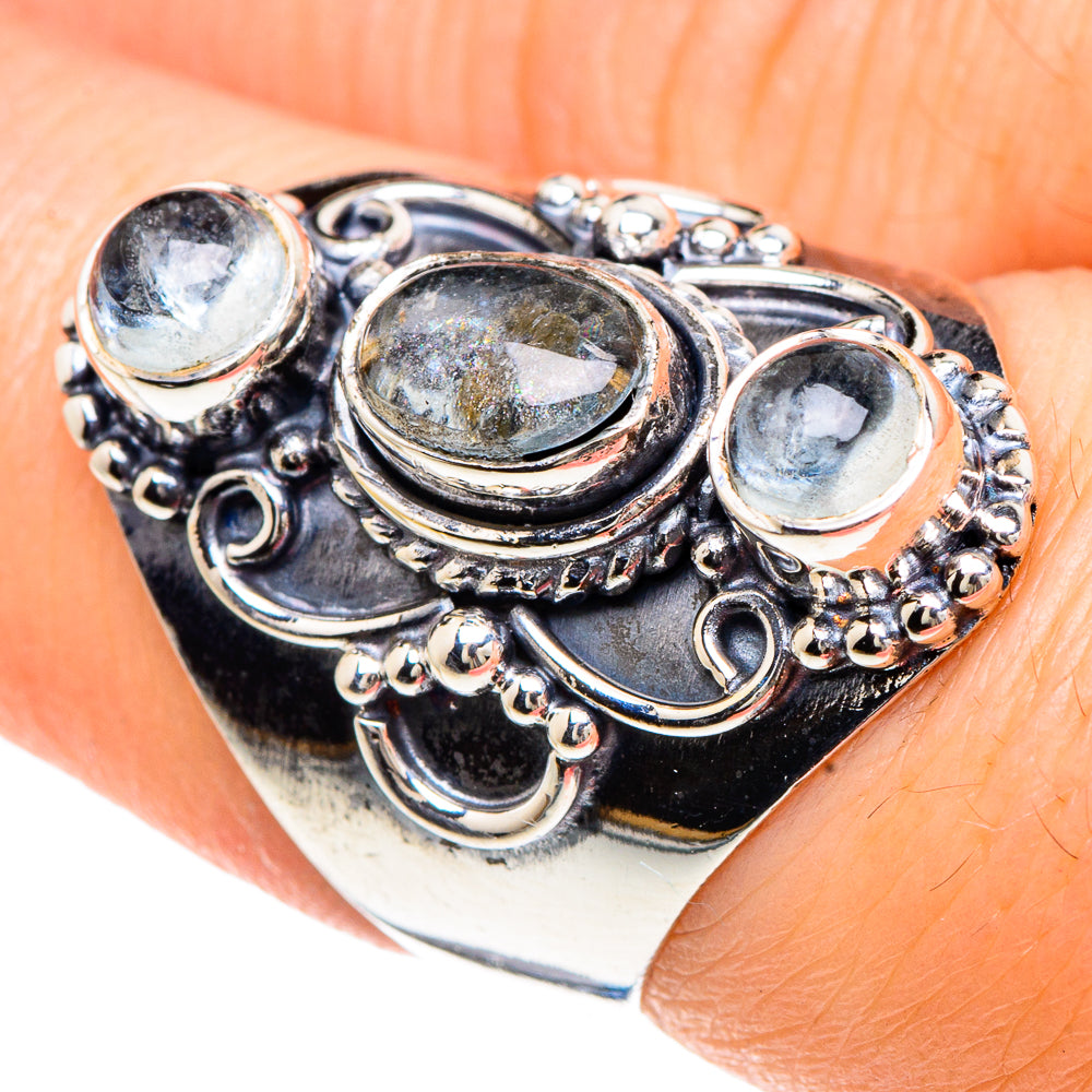 Aquamarine Rings handcrafted by Anasilvercos - RING92282
