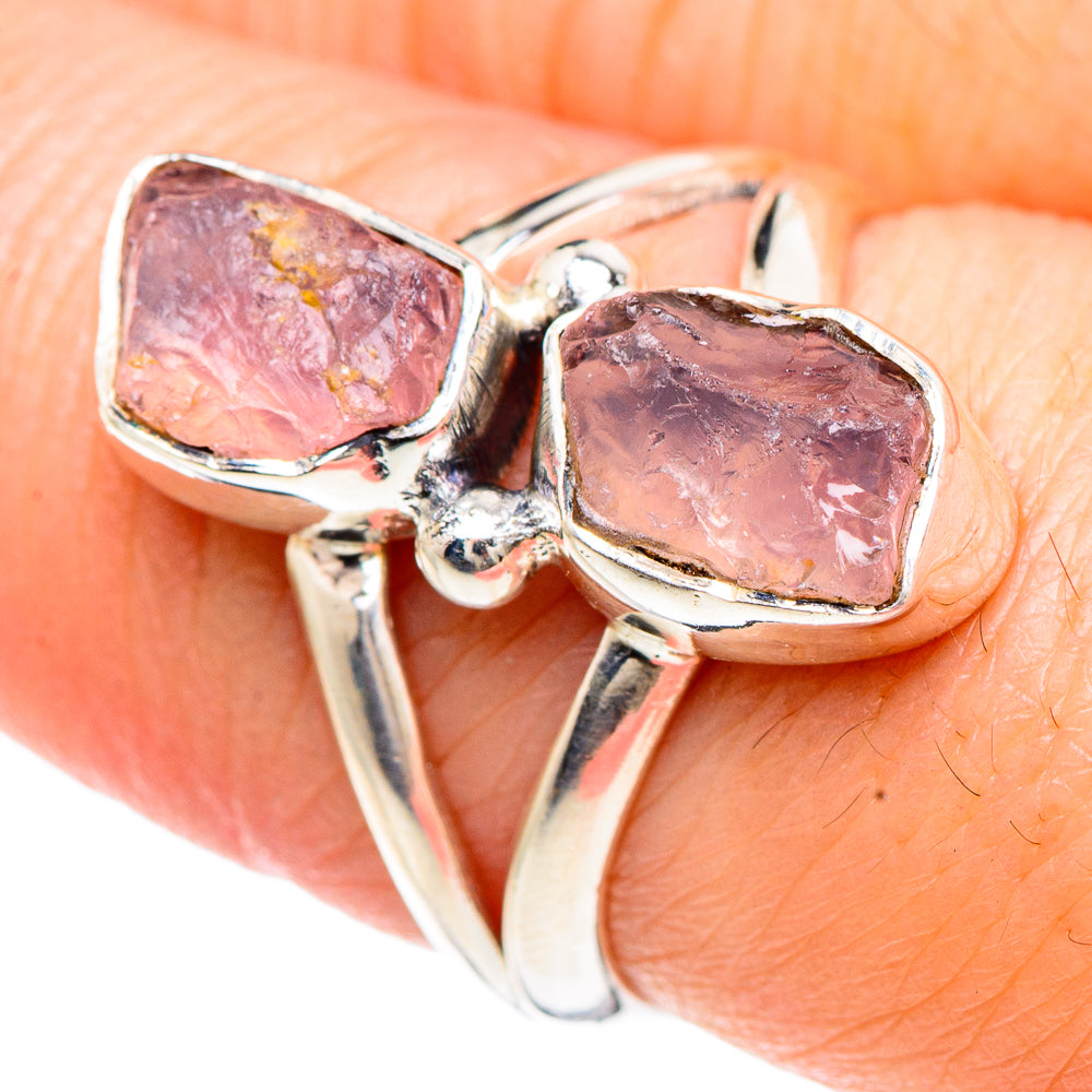 Rose Quartz Rings handcrafted by Anasilvercos - RING92290