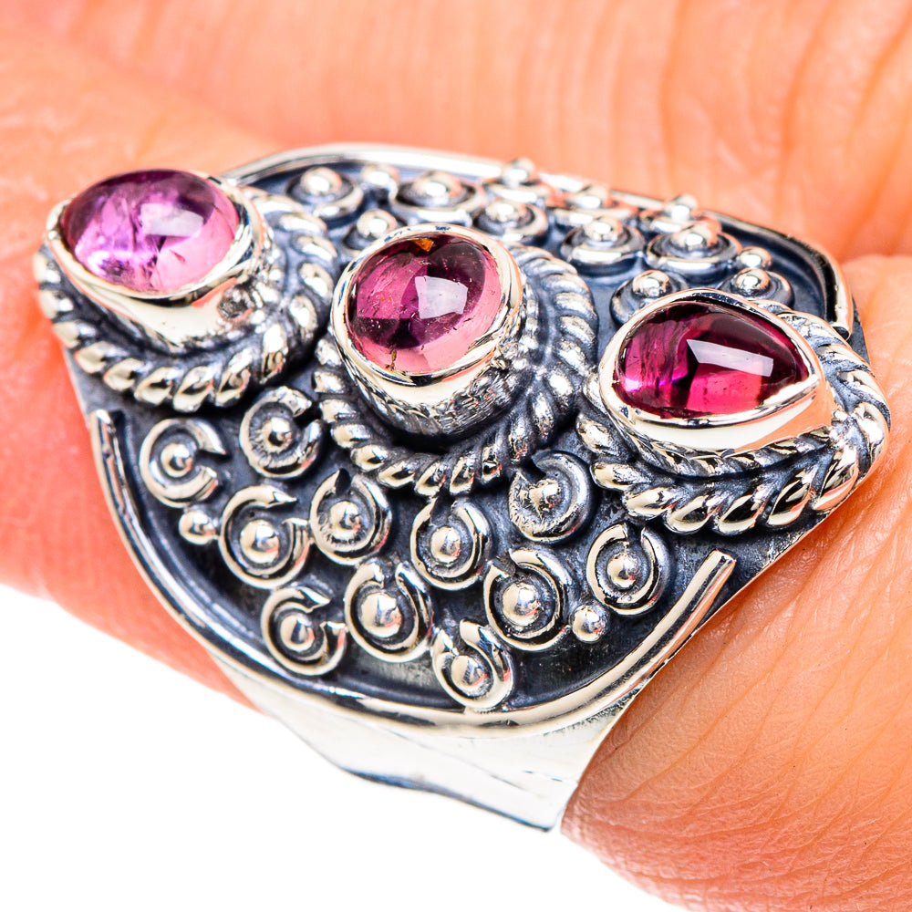 Pink Tourmaline Rings handcrafted by Anasilvercos - RING92300
