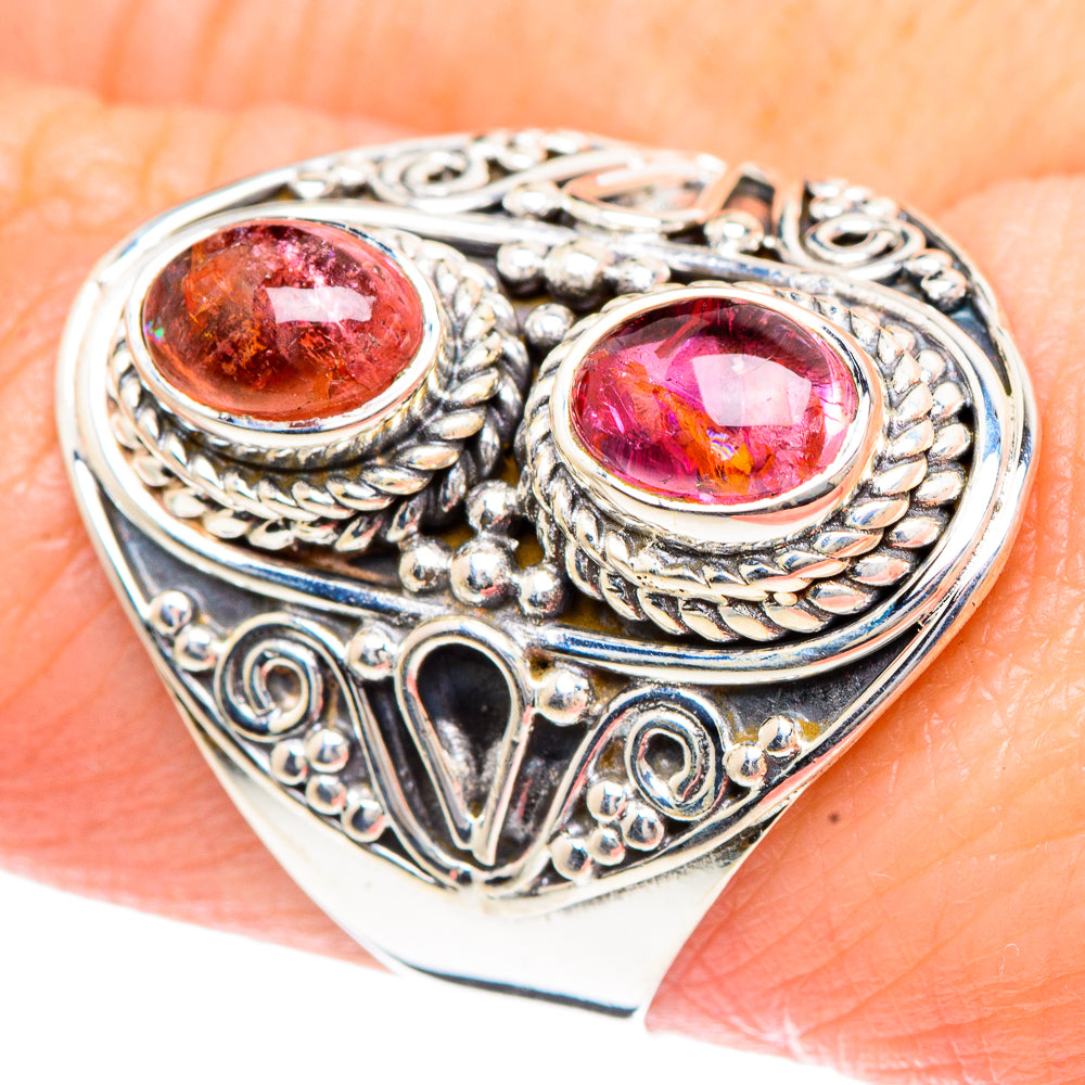 Pink Tourmaline Rings handcrafted by Anasilvercos - RING92303
