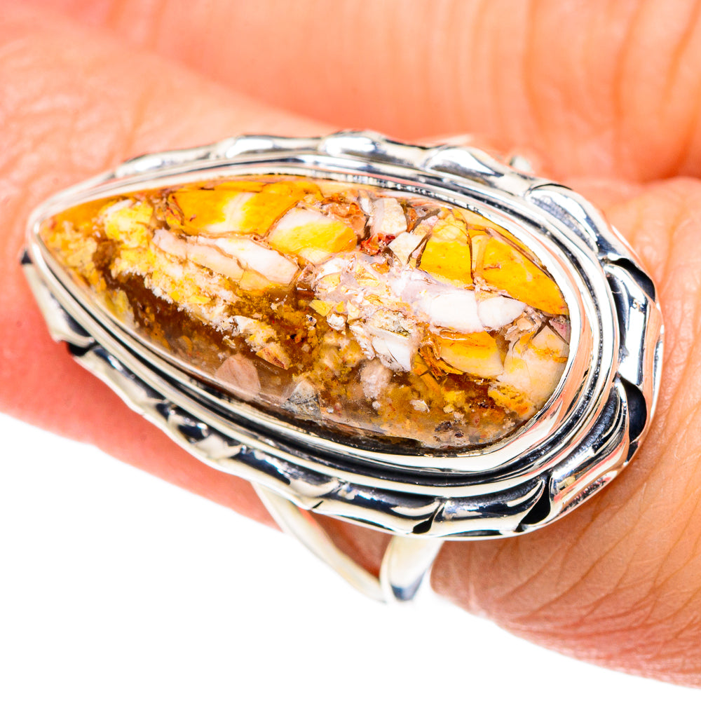 Brecciated Mookaite Rings handcrafted by Anasilvercos - RING92340