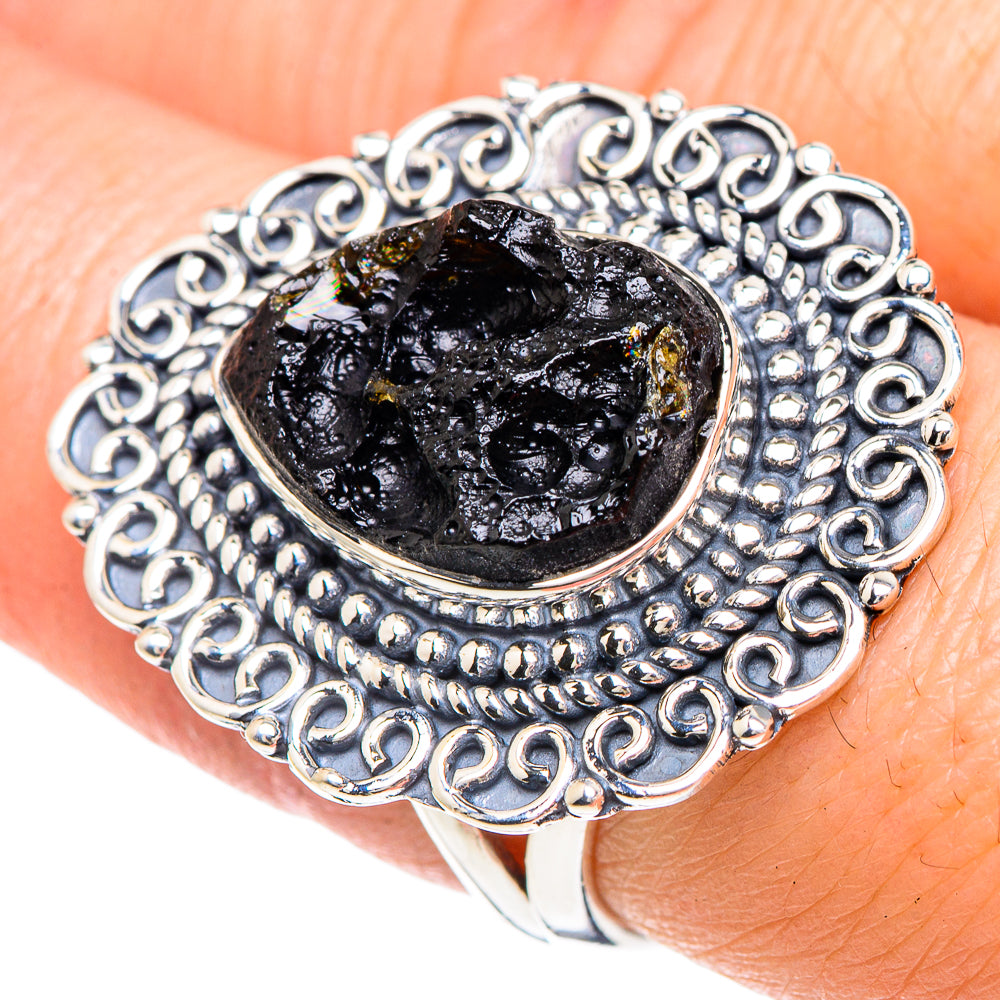 Tektite Rings handcrafted by Anasilvercos - RING92348
