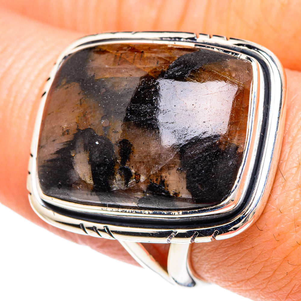 Chiastolite Rings handcrafted by Anasilvercos - RING92367