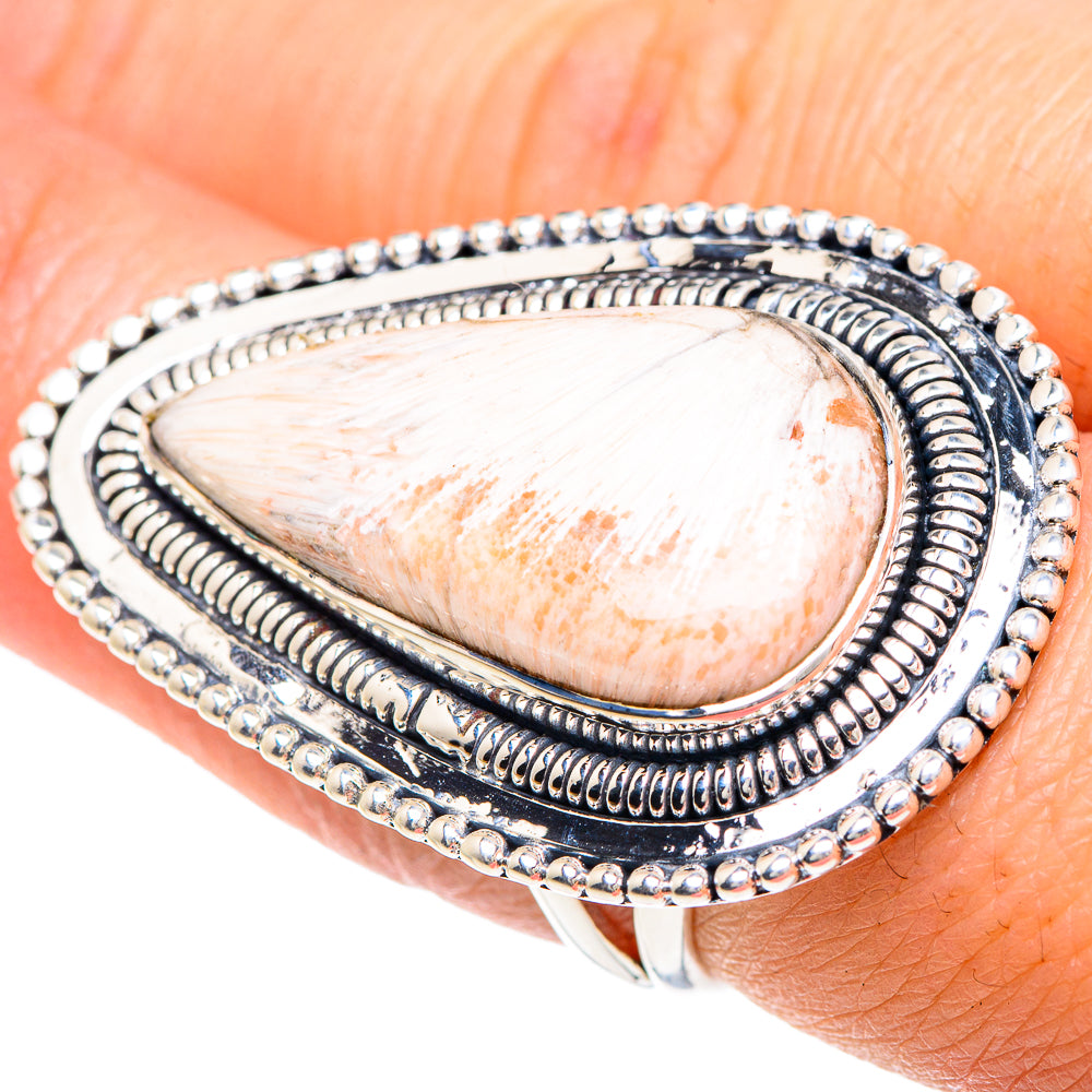 Scolecite Rings handcrafted by Anasilvercos - RING92372