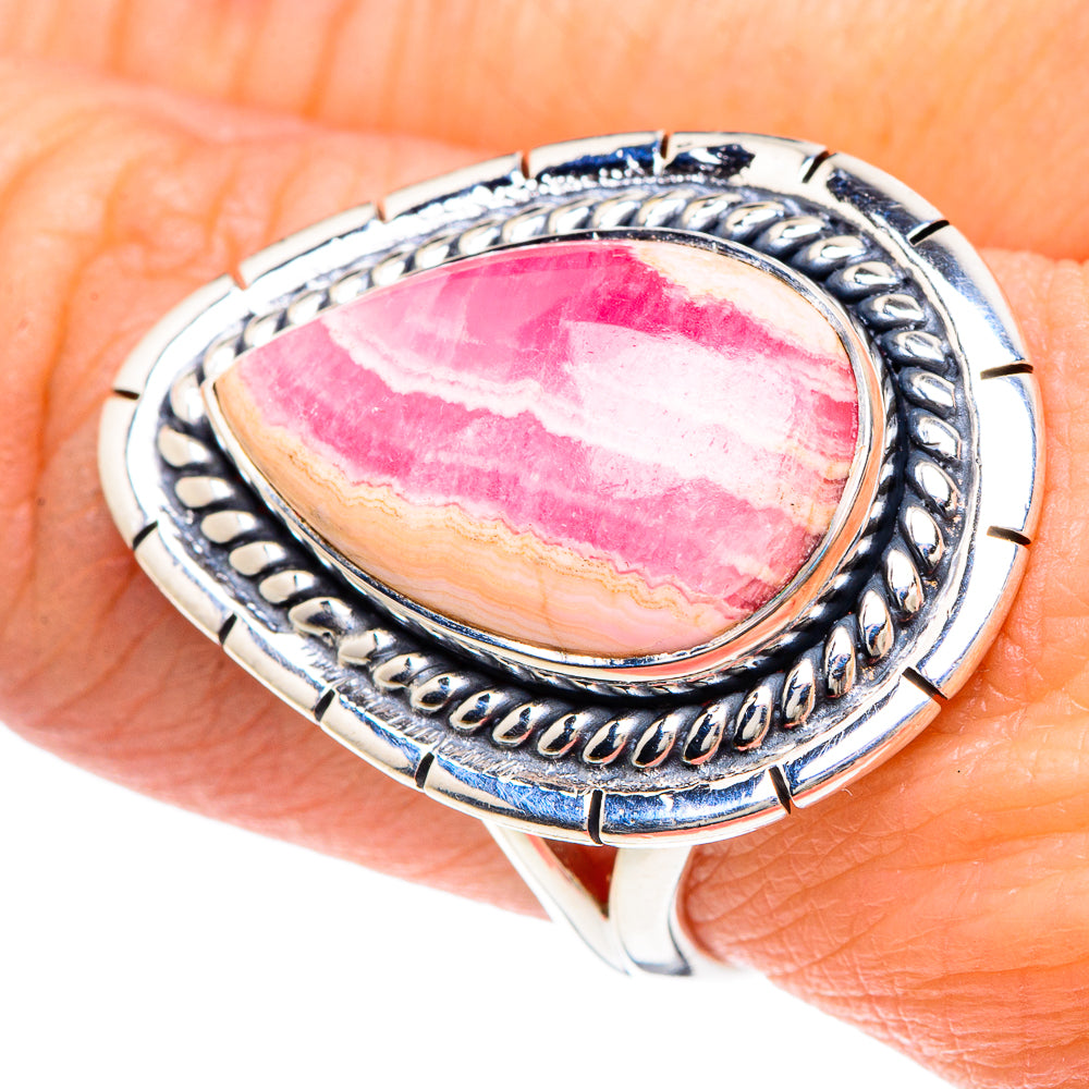 Rhodochrosite Rings handcrafted by Anasilvercos - RING92373