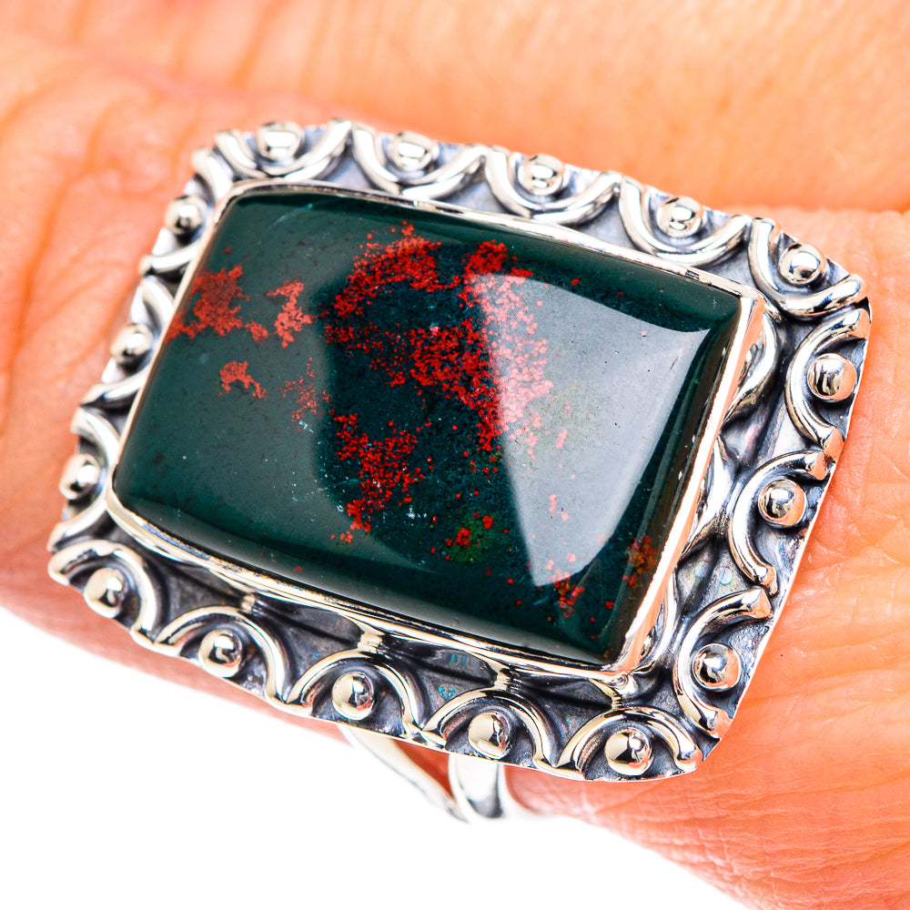 Bloodstone Rings handcrafted by Anasilvercos - RING92397
