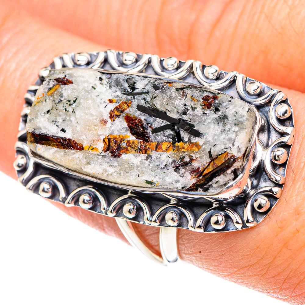 Astrophyllite Rings handcrafted by Anasilvercos - RING92399