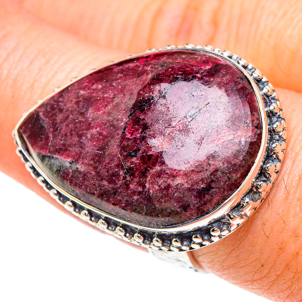 Russian Eudialyte Rings handcrafted by Anasilvercos - RING92407