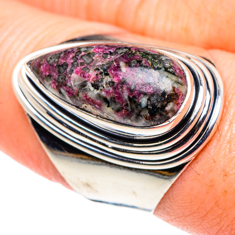 Russian Eudialyte Rings handcrafted by Anasilvercos - RING92435