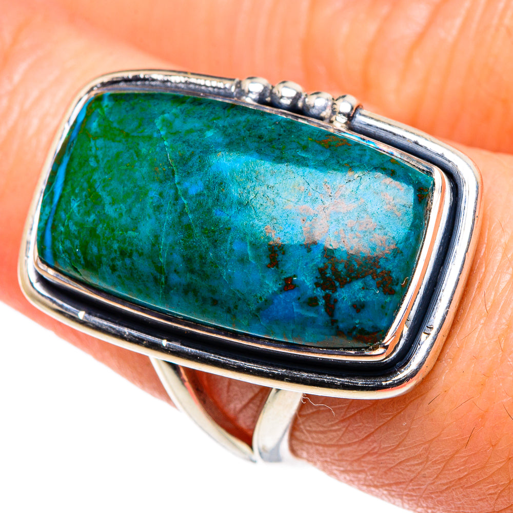 Chrysocolla Rings handcrafted by Anasilvercos - RING92443