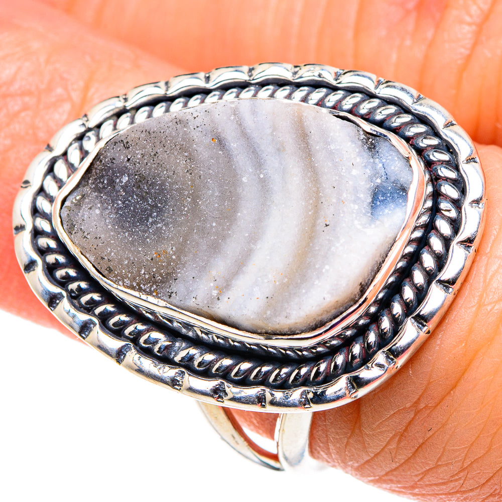 Desert Druzy Rings handcrafted by Anasilvercos - RING92448