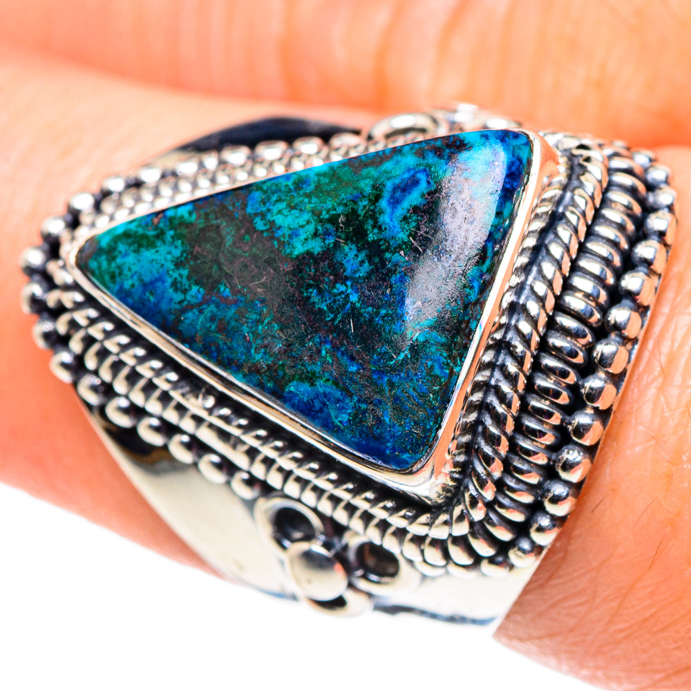 Chrysocolla Rings handcrafted by Anasilvercos - RING92449