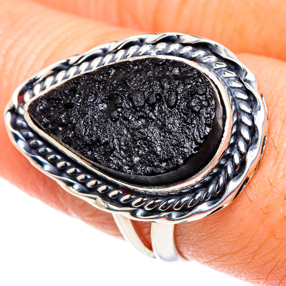 Tektite Rings handcrafted by Anasilvercos - RING92465