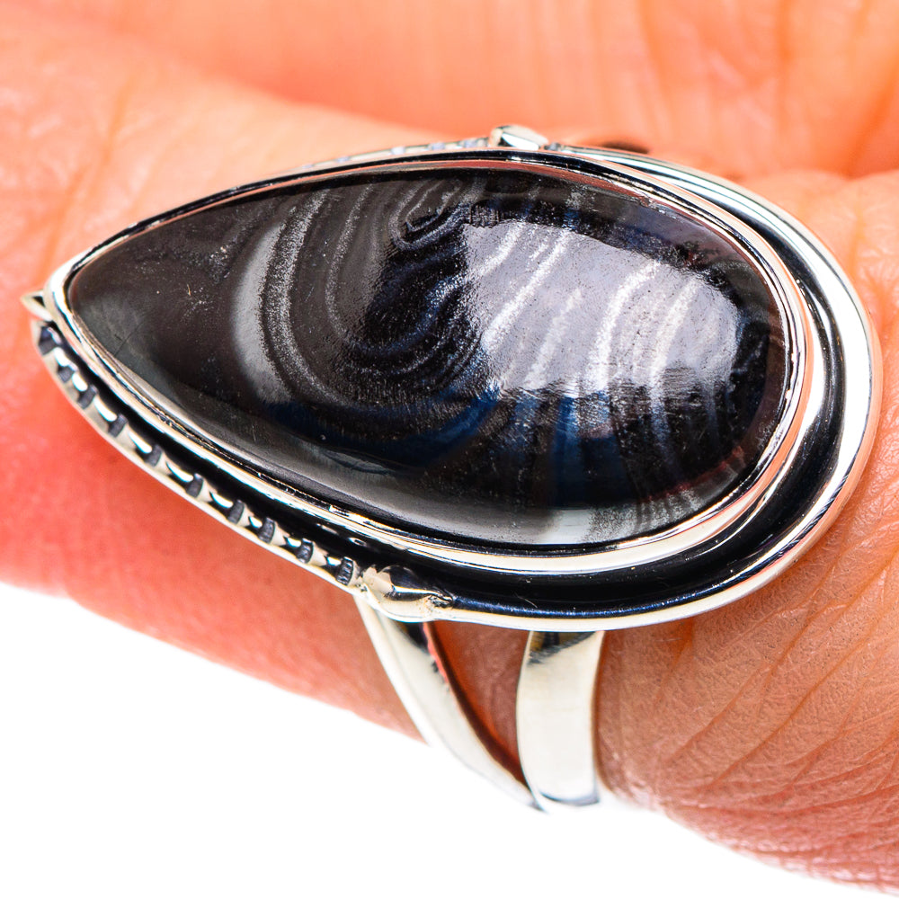 Psilomelane Rings handcrafted by Anasilvercos - RING92485