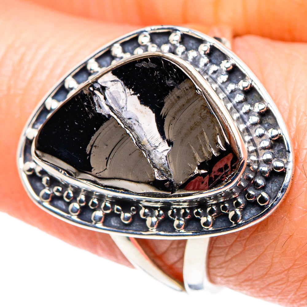 Shungite Rings handcrafted by Anasilvercos - RING92486
