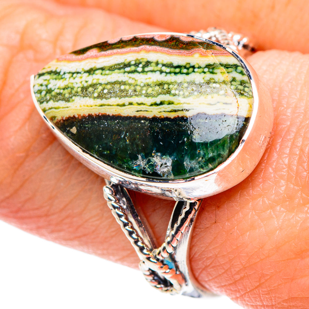 Ocean Jasper Rings handcrafted by Anasilvercos - RING92494