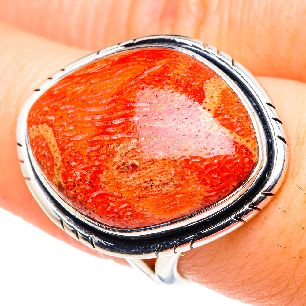 Sponge Coral Rings handcrafted by Anasilvercos - RING92497