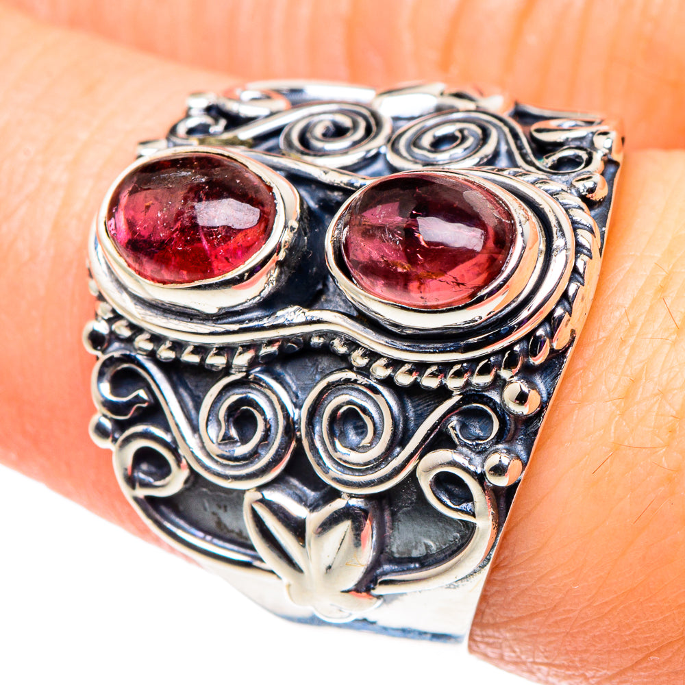 Pink Tourmaline Rings handcrafted by Anasilvercos - RING92498