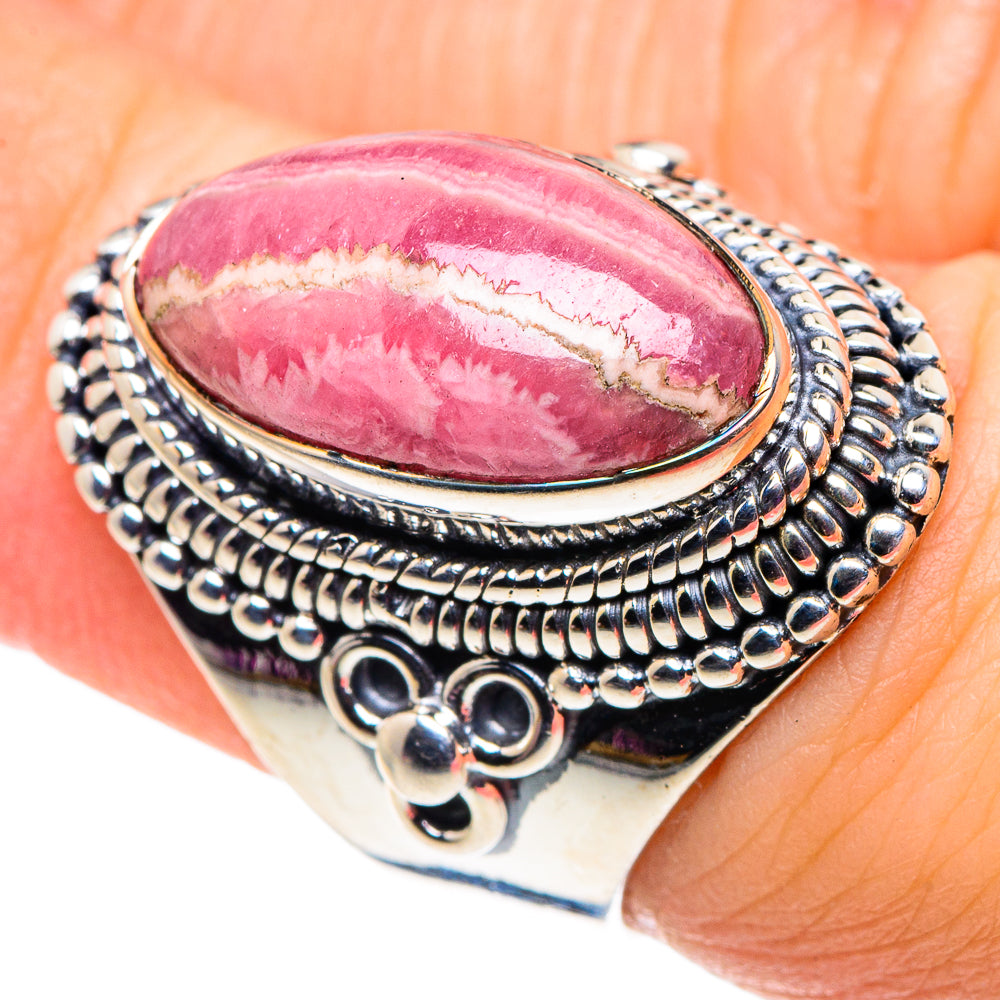 Rhodochrosite Rings handcrafted by Anasilvercos - RING92499