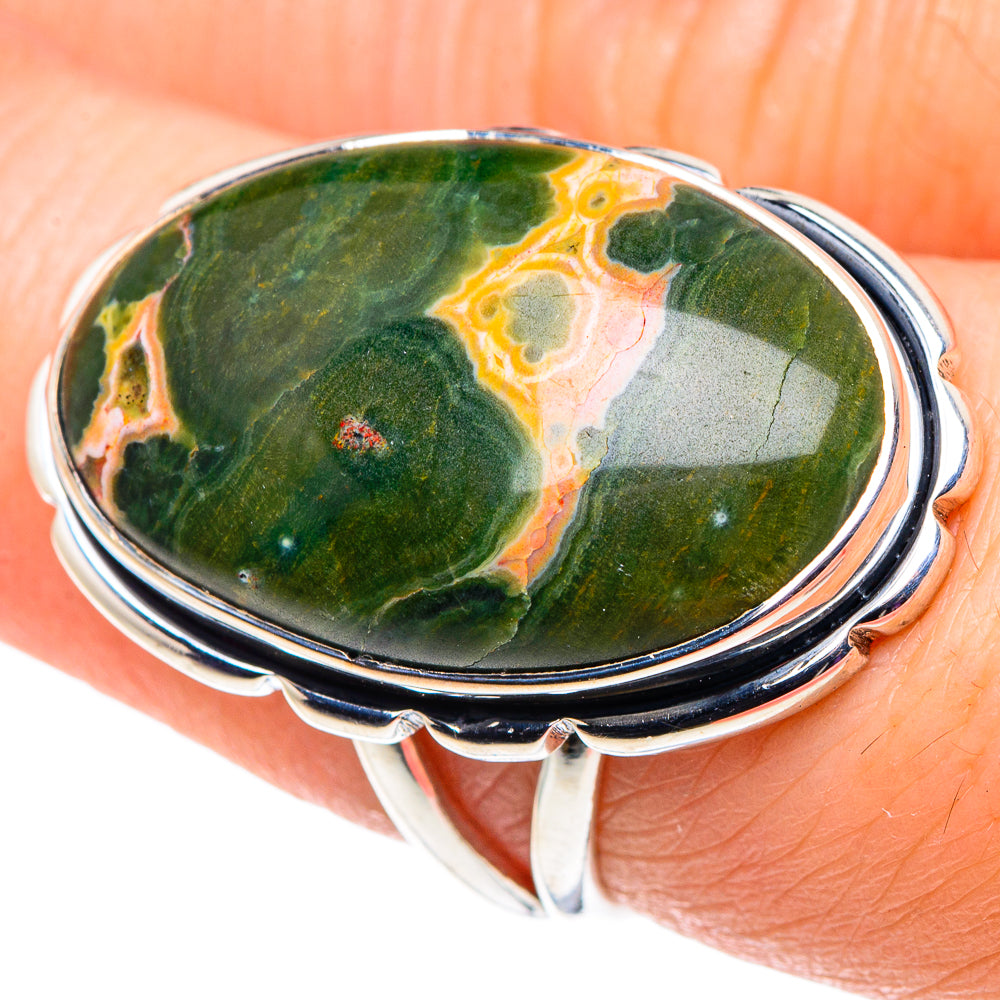 Ocean Jasper Rings handcrafted by Anasilvercos - RING92509