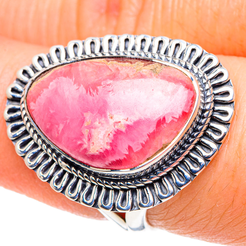 Rhodochrosite Rings handcrafted by Anasilvercos - RING92513