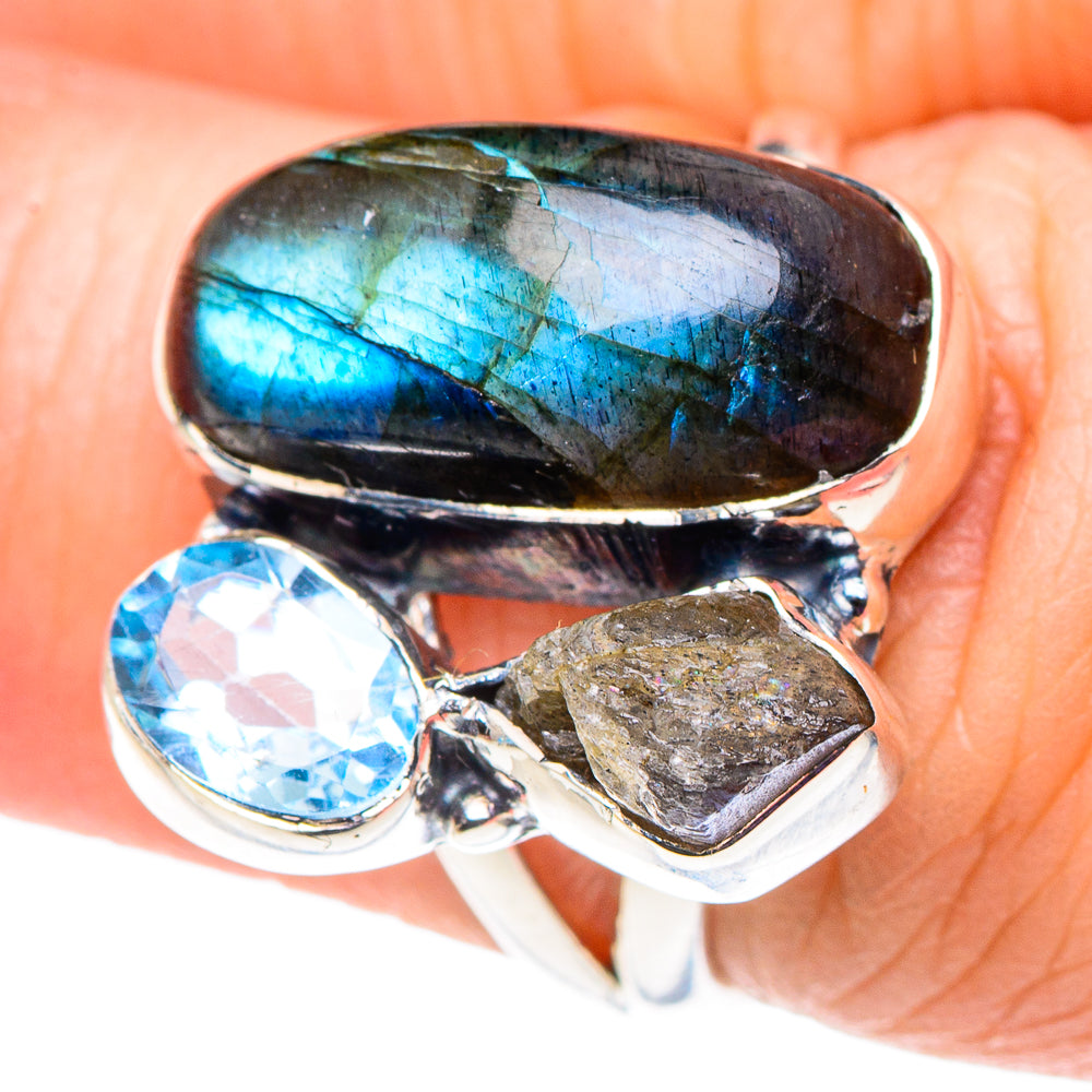 Labradorite Rings handcrafted by Anasilvercos - RING92519