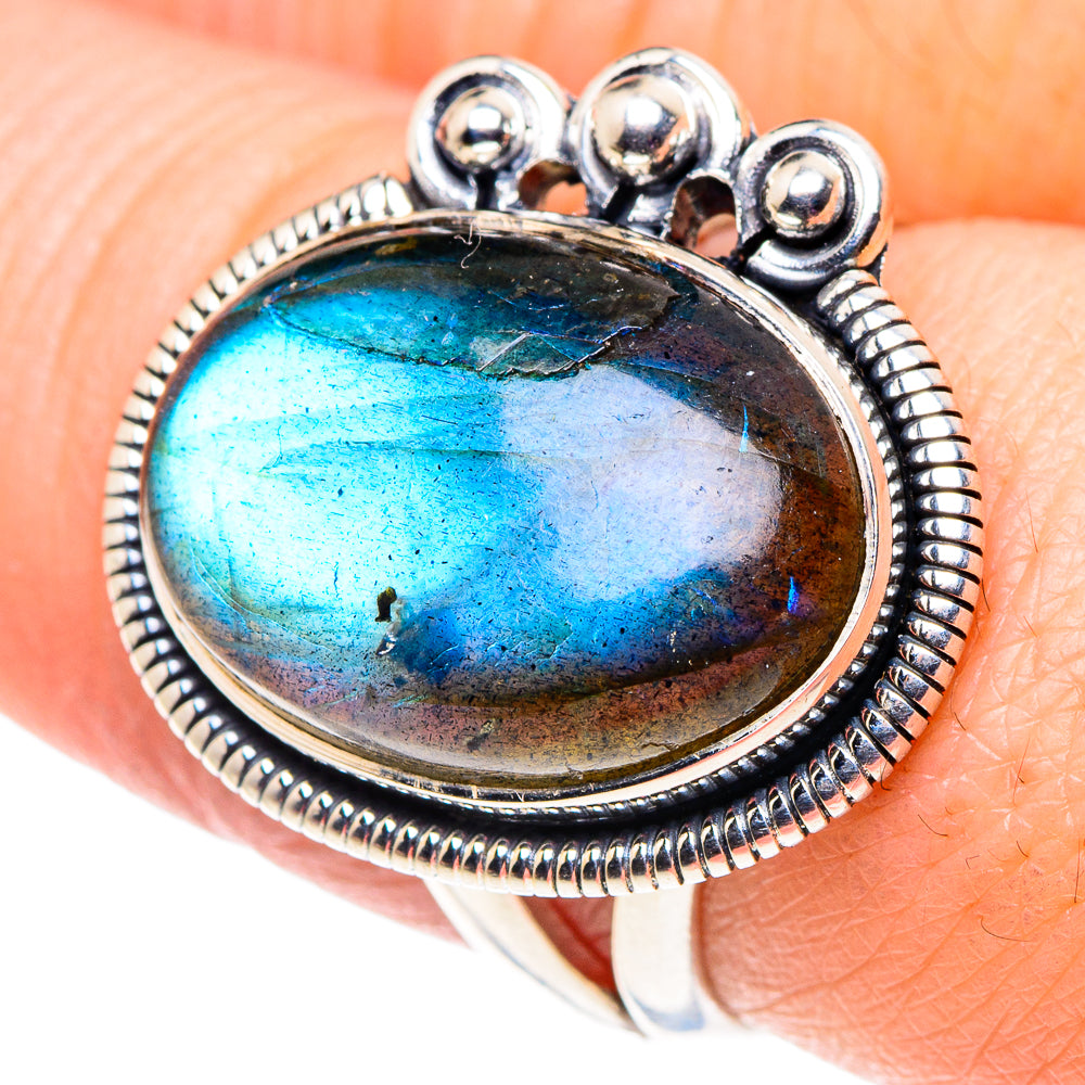 Labradorite Rings handcrafted by Anasilvercos - RING92557