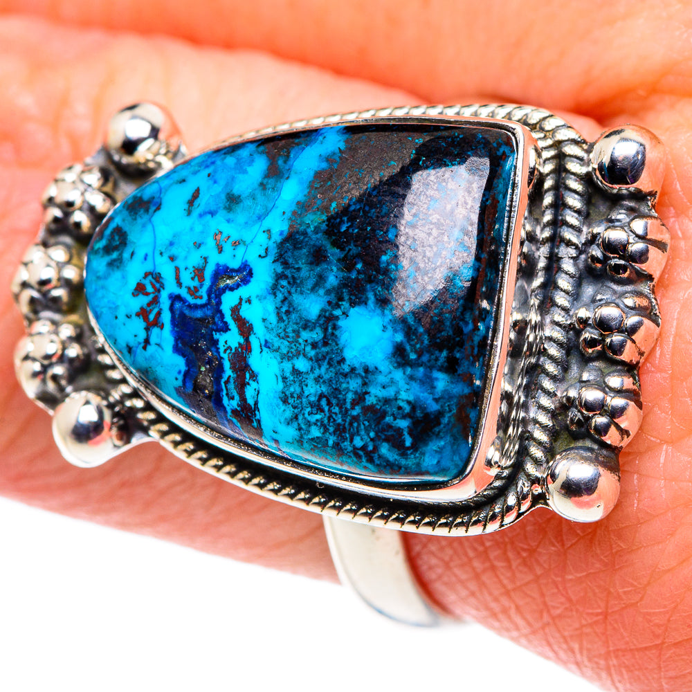 Shattuckite Rings handcrafted by Anasilvercos - RING92590