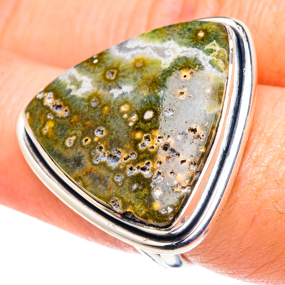 Ocean Jasper Rings handcrafted by Anasilvercos - RING92600