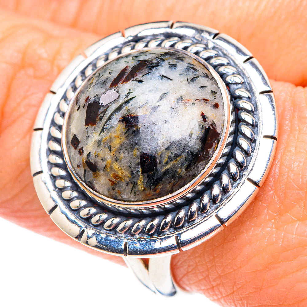Astrophyllite Rings handcrafted by Anasilvercos - RING92602