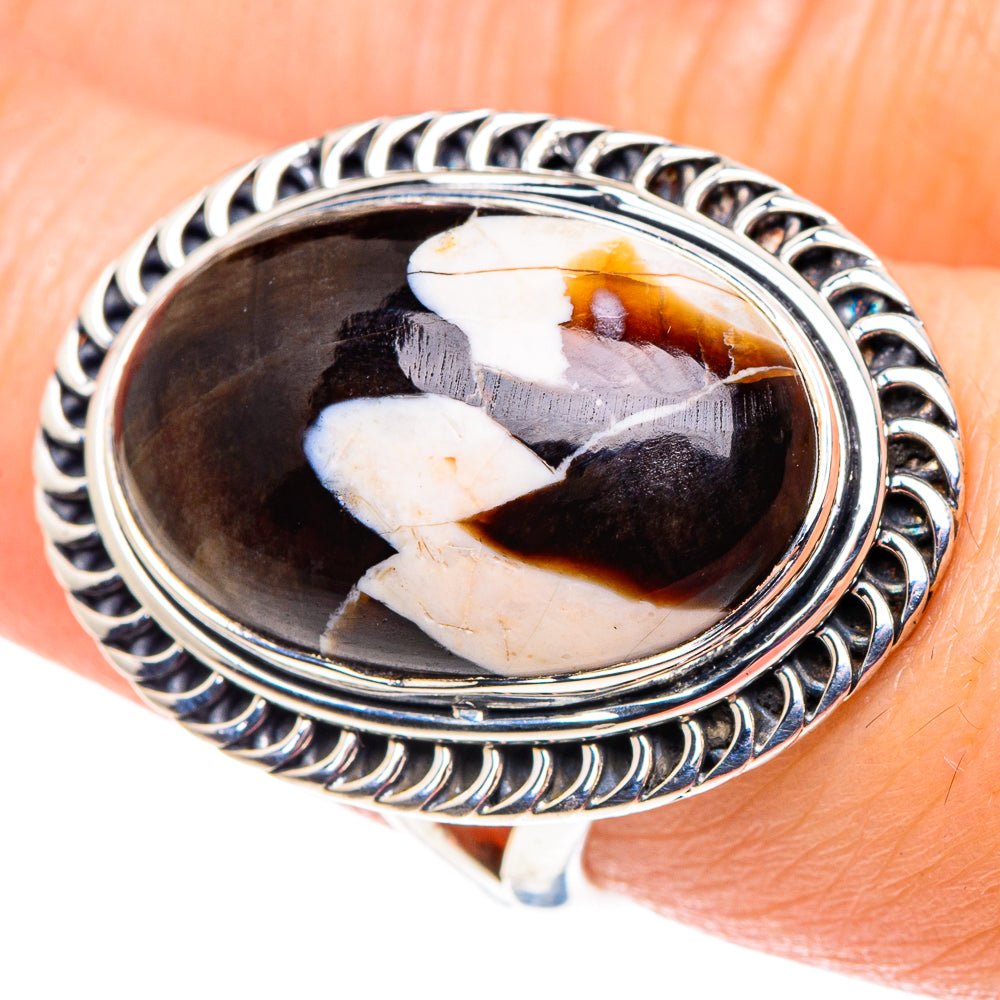 Peanut Wood Jasper Rings handcrafted by Anasilvercos - RING92603